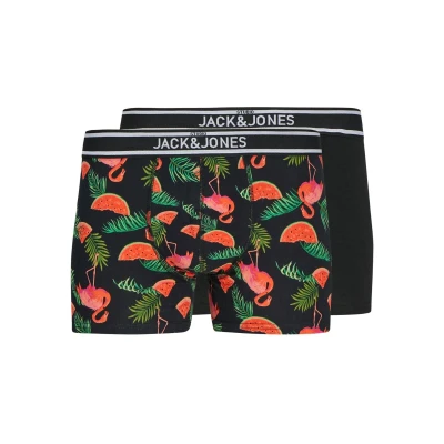 Afbeelding van Jack &amp; Jones Boxershorts JACWATERMELON 2 pack Zwart XL
