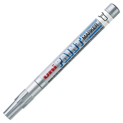 Afbeelding van Uni Paint PX 21 Marker Zilveren verfstift met 0.8 1.2 mm punt