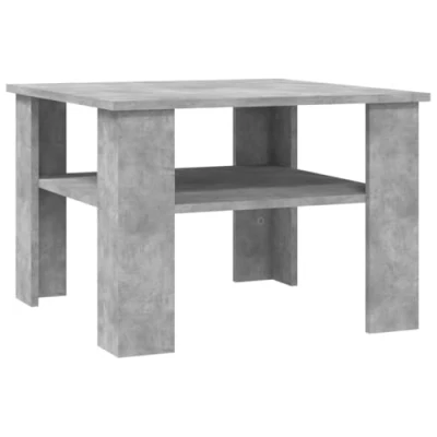 Afbeelding van vidaXL Salontafel, betongrijs, 60 x 42 cm, bewerkt hout
