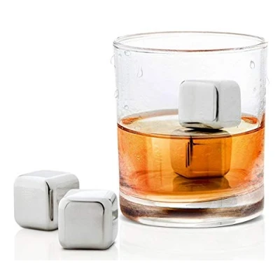 Afbeelding van Blomus Lounge Stalen ijsklontjes set 4 stuks