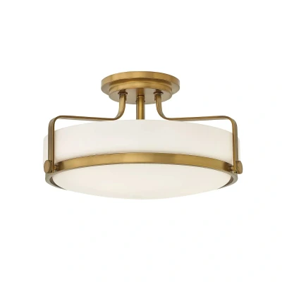 Afbeelding van Hinkley LED Plafondlamp Harper 3X E27 Max 60W Dimbaar Heritage Brass