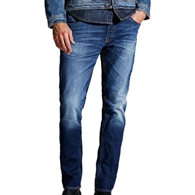 Afbeelding van Jack&amp;Jones Plus Jjitim Jjoriginal Am 814 Pls Noos Herenbroek, Blauw (Blauw Denim)