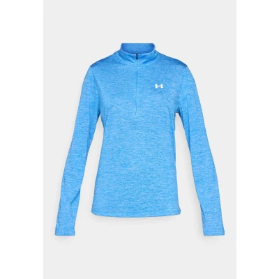 Afbeelding van Under Armour 1/2 ZIP Twist Longsleeve, Dames, Maat: XS, Blue atlantis/white