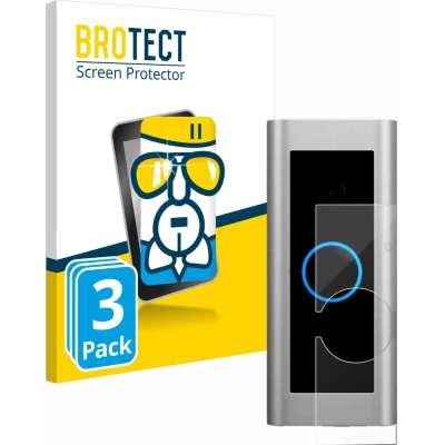 Afbeelding van BROTECT Screenprotector voor Ring Video Doorbell Pro 2 Folie Beschermfolie Beschermglas transparant (3 Stuks)