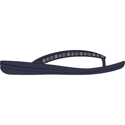 Afbeelding van FitFlop Iqushion Multi Crystal Ergonomic Flip Flops Vrouwen Midnight Navy
