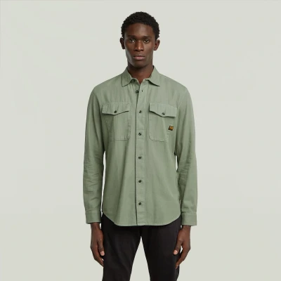 Afbeelding van G Star Marine Slim Shirt l\s Heren Shirts