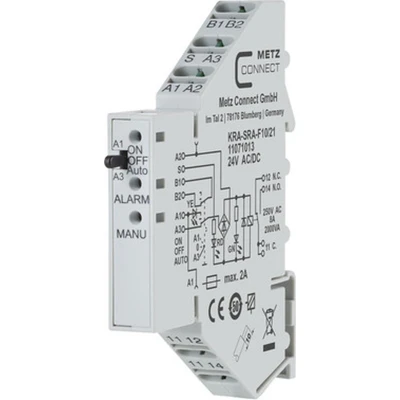Afbeelding van Metz Connect 11071013 Koppelelement 24, 24 V/AC, V/DC (max) 1x wisselcontact 1 stuk(s)