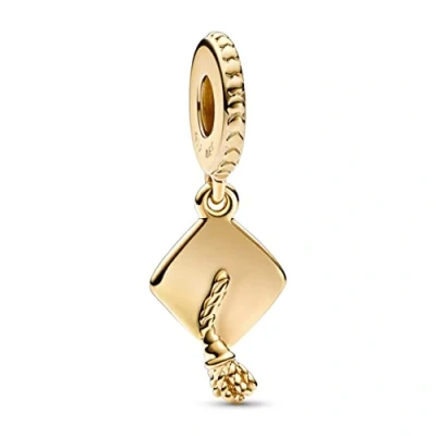Afbeelding van Pandora Moments Graduation Cap Charm 761892C00with14K Gold Plating