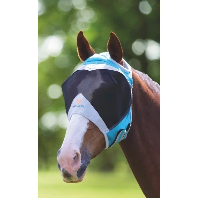 Image de Masque Anti Mouches avec Découpe D&#039;oreille Mesh Teal Full