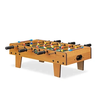 Afbeelding van Relaxdays voetbaltafel speeltafel kind voetbal tafelspel kickertafel tafelvoetbal