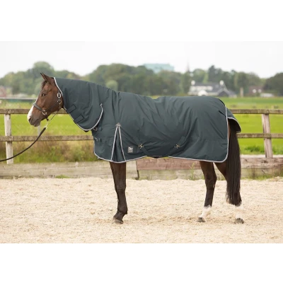 Afbeelding van Harry&#039;s Horse Outdoordeken Thor 200 met Hals Ebony 165/215