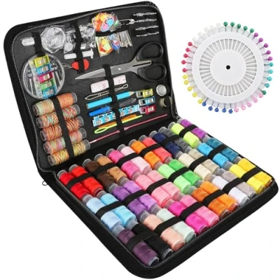 Afbeelding van AN HUI MING naaidoos, naaiset met 226 naaiaccessoires, naaigaren, naaimachine accessoires, naaigarenset, naaisetje, kindernaaiset