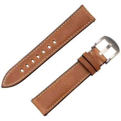 Afbeelding van JT Berlin Watchband Charlie Horlogeband 44 mm, 40 47 43 45 46 42 41 mm M Bruin, RVS