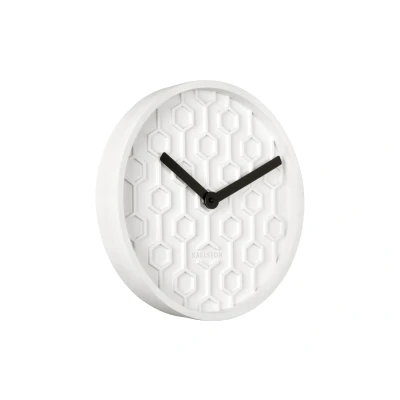 Afbeelding van Karlsson Wandklok Honeycomb Wit Ø31cm