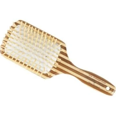 Image de OLIVIA GARDEN HEALTHY HAIR BAMBUS BROSSE LONGUE DE MASSAGE PLATE PNEUMATIQUE HH 4 9 RANGS