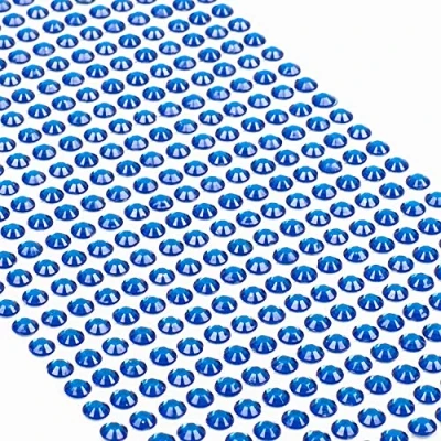 Afbeelding van Movoja Donkerblauwe strassteentjes, ronde glitterstenen, 640 stuks, 5 mm, zelfklevend voor versieren en knutselen, sierstenen om op te plakken, decoratieve stenen, knutselstenen, donkerblauw blauw