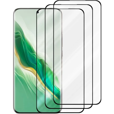 Afbeelding van Cadorabo 3x Screenprotector geschikt voor Honor Magic 6 3D Beschermende Pantser Film in Getemperd (Tempered) Display beschermend glas 9H hardheid met Touch