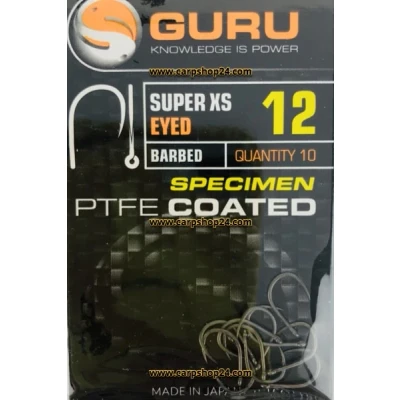 Afbeelding van Guru Super XS Specimen (10 pcs) Barbed Eyed Maat : Size 12