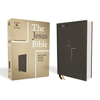 Afbeelding van The Jesus Bible, ESV Edition, Cloth over Board, Grey