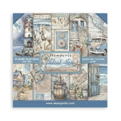 Afbeelding van Stamperia Silent Sea 8x8 Inch Paper Pack (SBBS125)