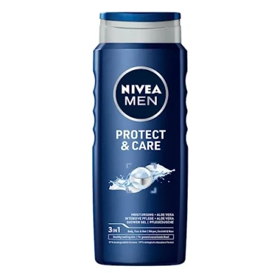 Afbeelding van NIVEA Protect&amp;Care verzorgende douchegel voor heren, met aloë vera, 500 ml