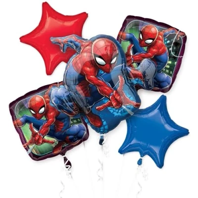 Afbeelding van Ballon Boeket Folie Ballonnen Spiderman