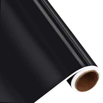 Afbeelding van Belle Vous Zwart Zelf Klevende Vinyl Rol 30cm x 3 m Permanente Wrap Voor Kunst en Hobby Borden, Scrapbooken, Silhouette, Cameo Voertuig Stickers