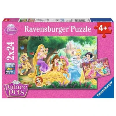Image de Puzzle Ravensburger Animaux du palais, 2x24 pièces