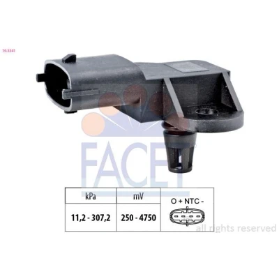 Afbeelding van FACET 10.3341 Sensoren 11kPa 307kPa Made in Italy OE Equivalent