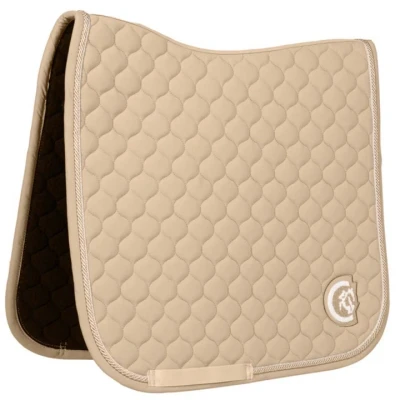 Afbeelding van Kentucky Horsewear Zadeldekje Onion Quilt 3D Logo Dressuur Beige