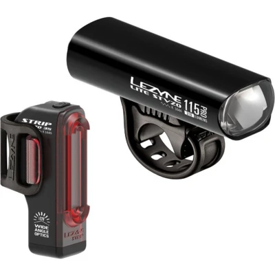 Afbeelding van Lezyne Lite Drive StVZO Pro 115/Strip Oplaadbare LED fietslampen 3 Standen Voor 290 Lumen Achter 36 Accu 13 13.5 uur Zwart