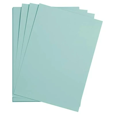 Afbeelding van Clairefontaine 975269C Maya papier, 25 vellen, glad tekenpapier, turquoise, A4, 21 x 29,7 cm, 185 g, ideaal voor tekenen en creatieve activiteiten