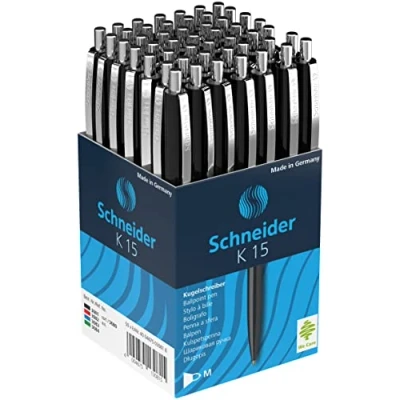 Image de Stylo bille K15 noir 50 pcs Schneider