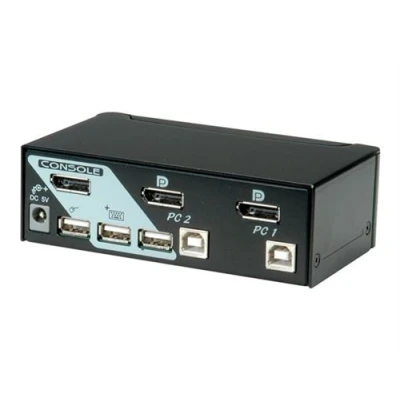 Image de ROLINE commutateur écran clavier souris/USB 2 ports Ordinateur de bureau