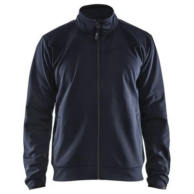 Image de Sweat zippé marine foncé/noir