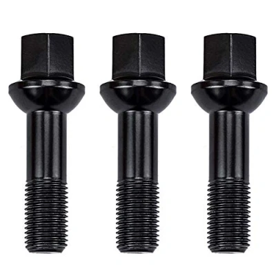 Afbeelding van 20 stuks wielbouten M14 x 1,5 45 mm zwart R14 kogel voor aluminium velgen