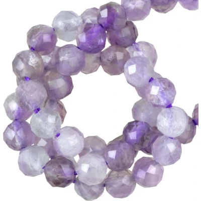 Afbeelding van Amethist Facet Kralen (3 mm) 115 Stuks voor Sieraden Dreambeads