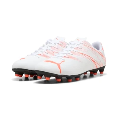 Afbeelding van Puma Attacanto Fg/Ag Voetbalschoenen voor heren, Wit en rood