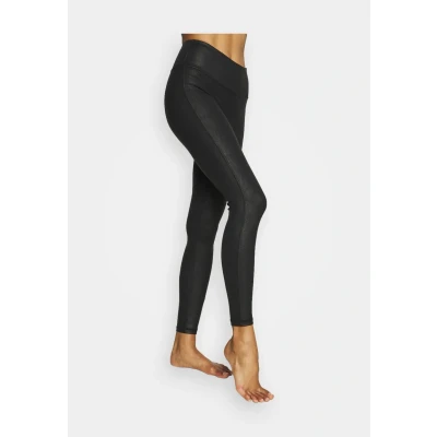 Afbeelding van Magic Bodyfashion Leather LOOK Legging Pyjamabroek, Dames, Maat: Large, Black