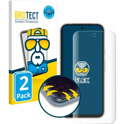 Afbeelding van BROTECT Screenprotector voor Google Pixel 8a Folie Beschermfolie transparant volledig dekking (2 Stuks)