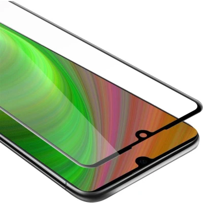 Afbeelding van Cadorabo Screenprotector geschikt voor Huawei P30 Volledig scherm pantserfolie Beschermfolie in TRANSPARANT met ZWART Gehard (Tempered) display beschermglas 9H hardheid 3D Touch
