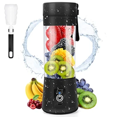 Afbeelding van MIAOKE Draagbare Mixer Persoonlijke Mini Blender USB Oplaadbare 3D Six Blade Sapcentrifuge Smoothies Thuis Kantoor Outdoor Smoothie
