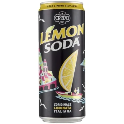 Afbeelding van 24 Citroen Soda 330 ml Campari Groep Italiaanse Limonata + Polpa Gourmet Italiaans