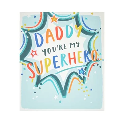 Afbeelding van Vaderdagkaart voor papa Daddy You&#039;re My Superhero