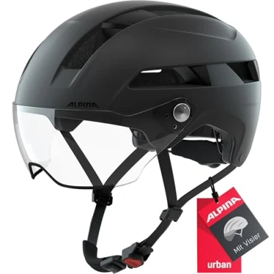 Afbeelding van Alpina Soho Visor Fietshelm Matzwart 51 56 cm