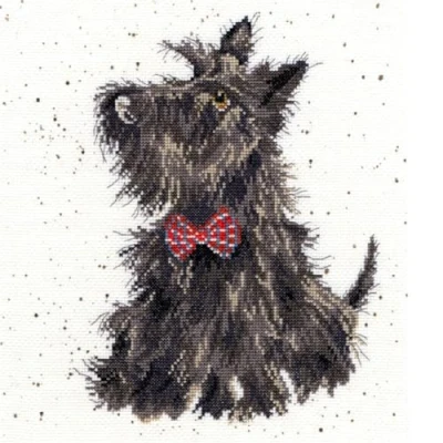 Afbeelding van Scottie Aida Wrendale Designs by Hannah Dale Bothy Threads Borduurpakket XHD13