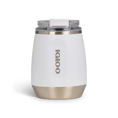 Afbeelding van IGLOO Flip ‘n’ Sip Wijnbeker wit 0,295L Thermosfles