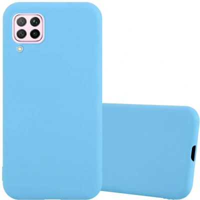 Afbeelding van Cadorabo Hoesje geschikt voor Huawei NOVA 6 SE / P40 LITE 7i in CANDY BLAUW Beschermhoes gemaakt van flexibel TPU silicone Case Cover