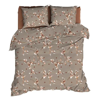 Afbeelding van Romanette Geisha Dekbedovertrek Lits jumeaux 240x200/220 cm Taupe