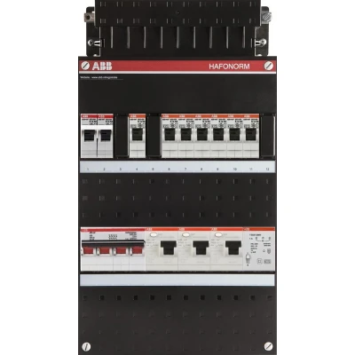Afbeelding van HAF Hafonorm Installatiekast 7x achter 3x 30mA + FT Hoofdschakelaar,